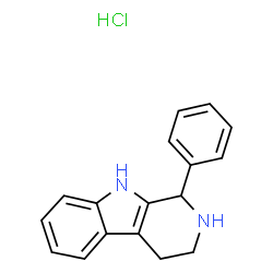 ChemSpider 2D Image | 1-phenyl-1H,2H,3H,4H,9H-pyrido[3,4-b]indole hydrochloride | C17H17ClN2