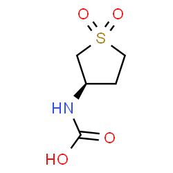 ChemSpider 2D Image | [(3R)-1,1-Dioxidotetrahydro-3-thiophenyl]carbamic acid | C5H9NO4S