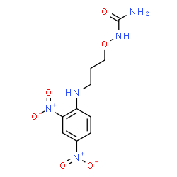 ChemSpider 2D Image | 1-{3-[(2,4-Dinitrophenyl)amino]propoxy}urea | C10H13N5O6