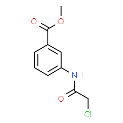 ChemSpider 2D Image | Methyl 3-[(chloroacetyl)amino]benzoate | C10H10ClNO3