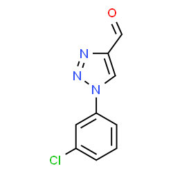 ChemSpider 2D Image | 1-(3-Chlorophenyl)-1H-1,2,3-triazole-4-carbaldehyde | C9H6ClN3O