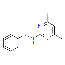 ChemSpider 2D Image | 4,6-Dimethyl-2-(2-phenylhydrazino)pyrimidine | C12H14N4