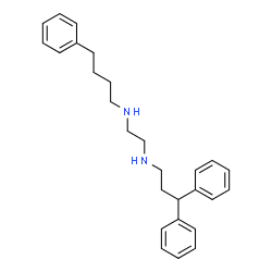 ChemSpider 2D Image | N-(3,3-Diphenylpropyl)-N'-(4-phenylbutyl)-1,2-ethanediamine | C27H34N2