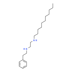 ChemSpider 2D Image | N-(2-Phenylethyl)-N'-undecyl-1,2-ethanediamine | C21H38N2