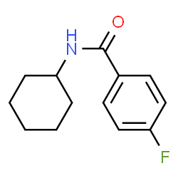 ChemSpider 2D Image | N-Cyclohexyl-4-fluorobenzamide | C13H16FNO
