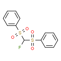 ChemSpider 2D Image | fluorobis(phenylsulfonyl)methane | C13H11FO4S2