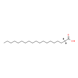 ChemSpider 2D Image | (2,2-~2~H_2_)Nonadecanoic acid | C19H36D2O2
