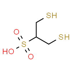 ChemSpider 2D Image | 1,3-Disulfanyl-2-propanesulfonic acid | C3H8O3S3