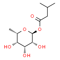 ChemSpider 2D Image | 6-Deoxy-1-O-(3-methylbutanoyl)-alpha-L-talopyranose | C11H20O6