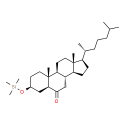ChemSpider 2D Image | (3beta,5alpha)-3-[(Trimethylsilyl)oxy]cholestan-6-one | C30H54O2Si