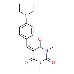 ChemSpider 2D Image | 5-(4-Diethylamino-benzylidene)-1,3-dimethyl-pyrimidine-2,4,6-trione | C17H21N3O3