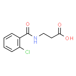 ChemSpider 2D Image | N-(2-Chlorobenzoyl)-beta-alanine | C10H10ClNO3