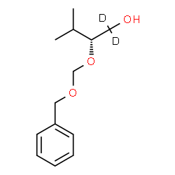 ChemSpider 2D Image | (2R)-2-[(Benzyloxy)methoxy]-3-methyl-1-(1,1-~2~H_2_)butanol | C13H18D2O3