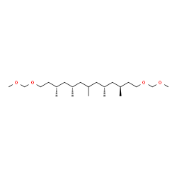 ChemSpider 2D Image | (7S,9R,13S,15S)-7,9,11,13,15-Pentamethyl-2,4,18,20-tetraoxahenicosane | C22H46O4