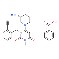 ChemSpider 2D Image | Alogliptin benzoate | C25H27N5O4
