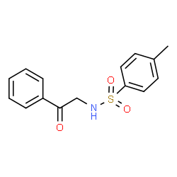ChemSpider 2D Image | 4-Methyl-N-(2-oxo-2-phenylethyl)benzenesulfonamide | C15H15NO3S