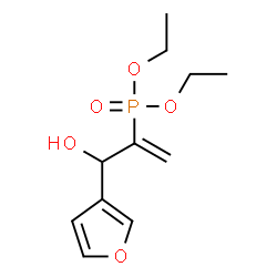 ChemSpider 2D Image | Diethyl [3-(3-furyl)-3-hydroxy-1-propen-2-yl]phosphonate | C11H17O5P