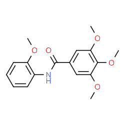 ChemSpider 2D Image | 3,4,5-Trimethoxy-N-(2-methoxyphenyl)benzamide | C17H19NO5