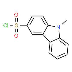 ChemSpider 2D Image | 9-Methyl-9H-carbazole-3-sulfonyl chloride | C13H10ClNO2S