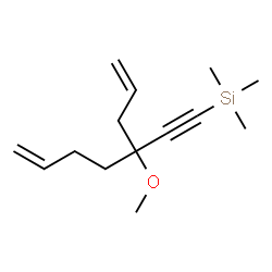ChemSpider 2D Image | (3-Allyl-3-methoxy-6-hepten-1-yn-1-yl)(trimethyl)silane | C14H24OSi