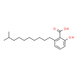 ChemSpider 2D Image | 2-Hydroxy-6-(9-methyldecyl)benzoic acid | C18H28O3