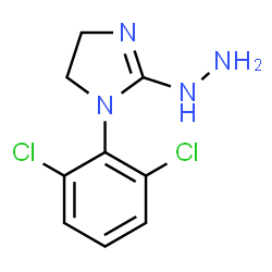 ChemSpider 2D Image | 1-(2,6-Dichlorophenyl)-2-hydrazino-4,5-dihydro-1H-imidazole | C9H10Cl2N4