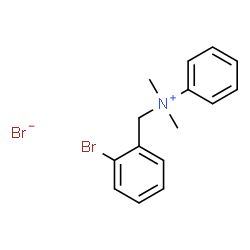 ChemSpider 2D Image | N-(2-Bromobenzyl)-N,N-dimethylanilinium bromide | C15H17Br2N