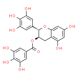 ChemSpider 2D Image | (−)-Gallocatechin gallate | C22H18O11