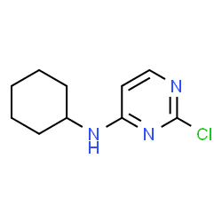 ChemSpider 2D Image | 2-Chloro-N-cyclohexyl-4-pyrimidinamine | C10H14ClN3