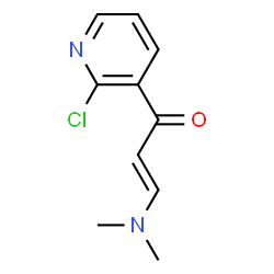 ChemSpider 2D Image | (2E)-1-(2-Chloro-3-pyridinyl)-3-(dimethylamino)-2-propen-1-one | C10H11ClN2O