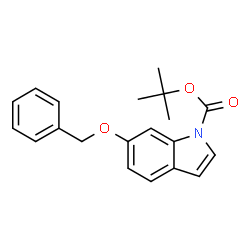 ChemSpider 2D Image | 1-boc-6-benzyloxyindole | C20H21NO3
