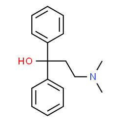 ChemSpider 2D Image | 3-(Dimethylamino)-1,1-diphenyl-1-propanol | C17H21NO