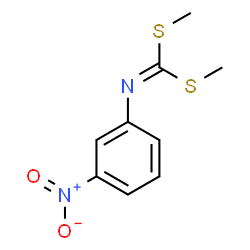 ChemSpider 2D Image | Dimethyl (3-nitrophenyl)carbonodithioimidate | C9H10N2O2S2