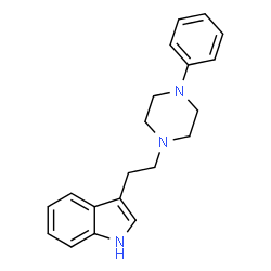 ChemSpider 2D Image | 3-(2-(4-Phenylpiperazin-1-yl)ethyl)-1H-indole | C20H23N3