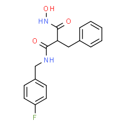 ChemSpider 2D Image | 2-Benzyl-N-(4-fluorobenzyl)-N'-hydroxymalonamide | C17H17FN2O3