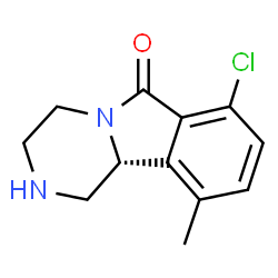 ChemSpider 2D Image | (10bR)-7-Chloro-10-methyl-1,3,4,10b-tetrahydropyrazino[2,1-a]isoindol-6(2H)-one | C12H13ClN2O