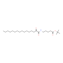 ChemSpider 2D Image | 2-Methyl-2-propanyl 5-[(2-oxohexadecanoyl)amino]pentanoate | C25H47NO4