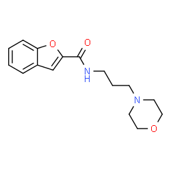 ChemSpider 2D Image | N-[3-(4-Morpholinyl)propyl]-1-benzofuran-2-carboxamide | C16H20N2O3