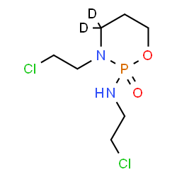 ChemSpider 2D Image | N,3-Bis(2-chloroethyl)(4,4-~2~H_2_)-1,3,2-oxazaphosphinan-2-amine 2-oxide | C7H13D2Cl2N2O2P