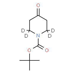 ChemSpider 2D Image | 2-Methyl-2-propanyl 4-oxo-1-(2,2,6,6-~2~H_4_)piperidinecarboxylate | C10H13D4NO3