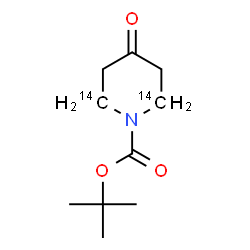 ChemSpider 2D Image | 2-Methyl-2-propanyl 4-oxo-1-(2,6-~14~C_2_)piperidinecarboxylate | C814C2H17NO3