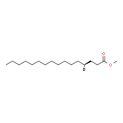 ChemSpider 2D Image | Methyl (4R)-(4-~2~H_1_)hexadecanoate | C17H33DO2