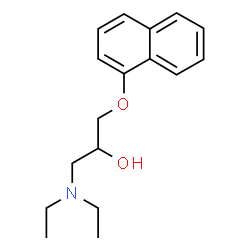 ChemSpider 2D Image | 1-(Diethylamino)-3-(1-naphthyloxy)-2-propanol | C17H23NO2