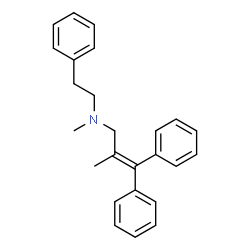 ChemSpider 2D Image | N,2-Dimethyl-3,3-diphenyl-N-(2-phenylethyl)-2-propen-1-amine | C25H27N