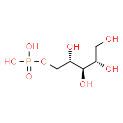 ChemSpider 2D Image | 5-O-Phosphono-L-arabinitol | C5H13O8P