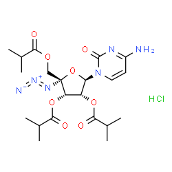 ChemSpider 2D Image | Balapiravir hydrochloride | C21H31ClN6O8
