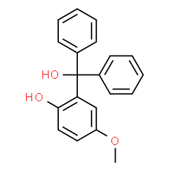 ChemSpider 2D Image | 2-[Hydroxy(diphenyl)methyl]-4-methoxyphenol | C20H18O3