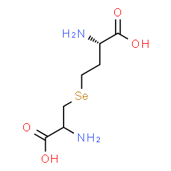 ChemSpider 2D Image | (2S)-2-Amino-4-[(2-amino-2-carboxyethyl)selanyl]butanoic acid | C7H14N2O4Se