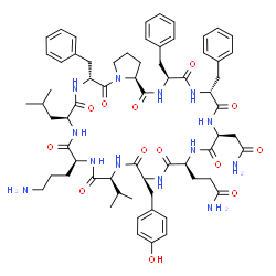 ChemSpider 2D Image | tyrocidine A | C66H87N13O13