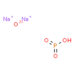 ChemSpider 2D Image | disodium;oxygen(2-);phosphenic acid | HNa2O4P